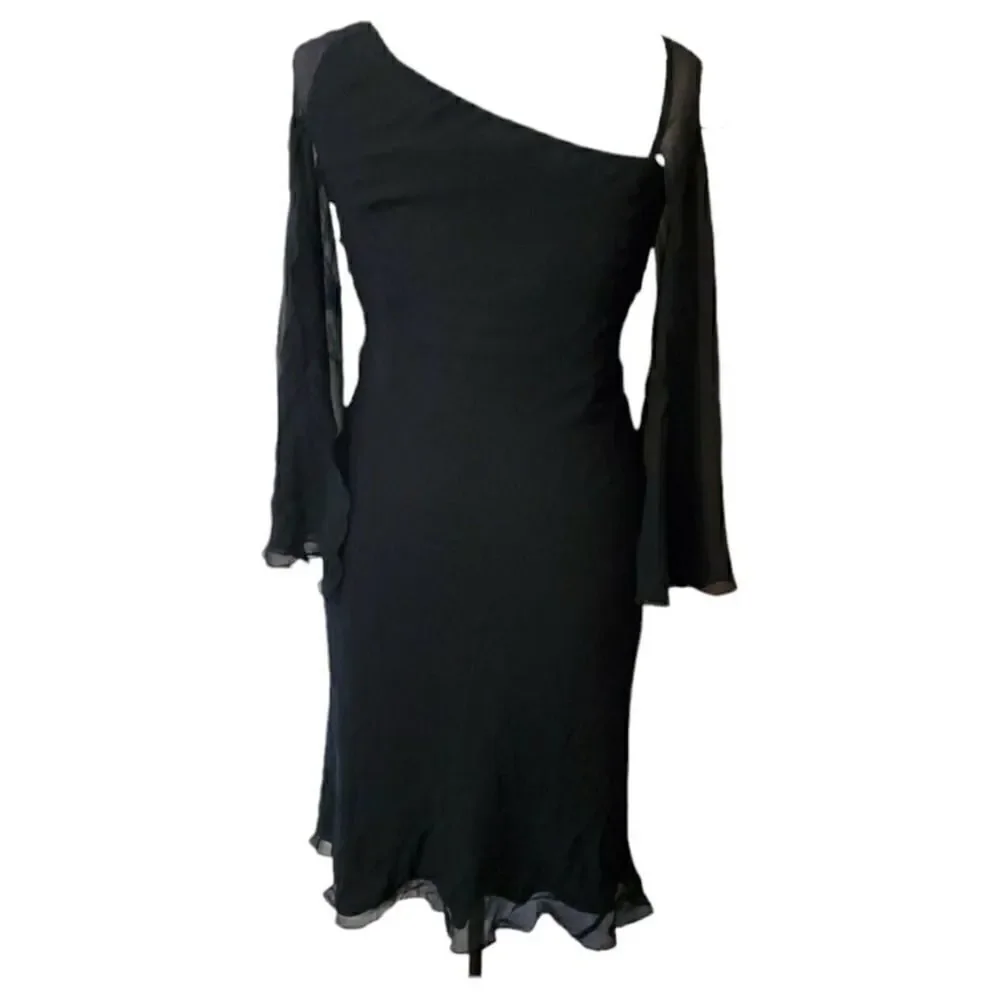 Maggy London Black Silk Dress - Picture 2 of 10